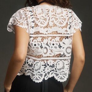 Anthropologie Forever that Girl Lace top, size Small NWT